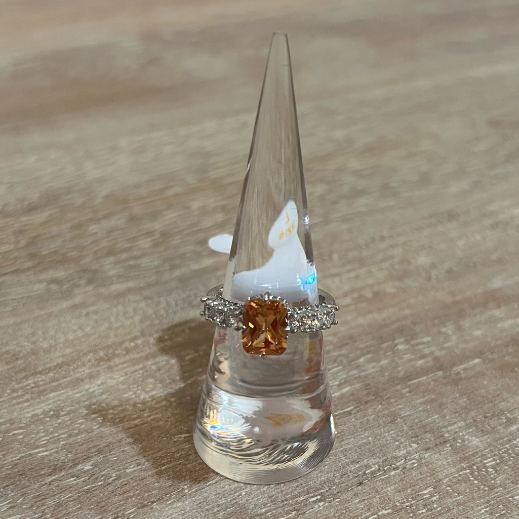 New! Smokey Topaz Stone Ring
